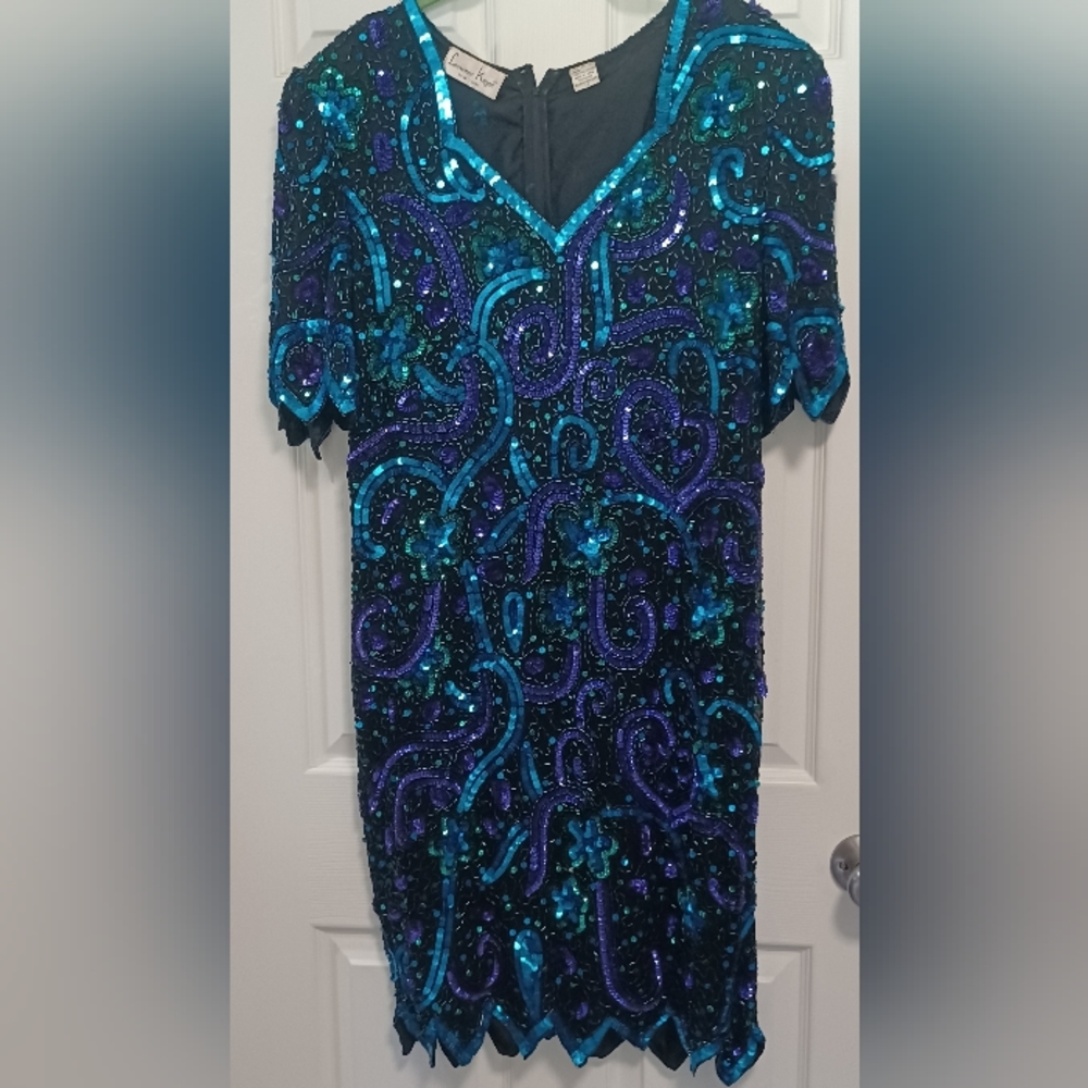 Laurence Kazar New York Beaded Ladies Gown
